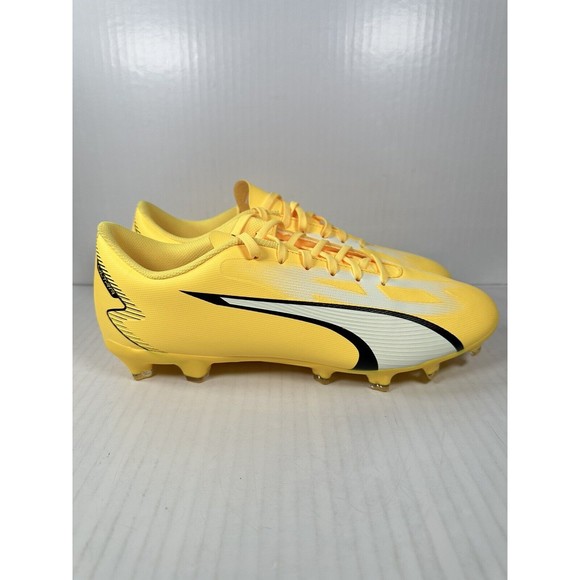 Puma Ultra Play FG/AG Soccer Cleats Yellow White Black Men’s Size 12 107423-04 Puma Ultra Play FG/AG Soccer Cleats Yellow 107423-04 Men  main image 4